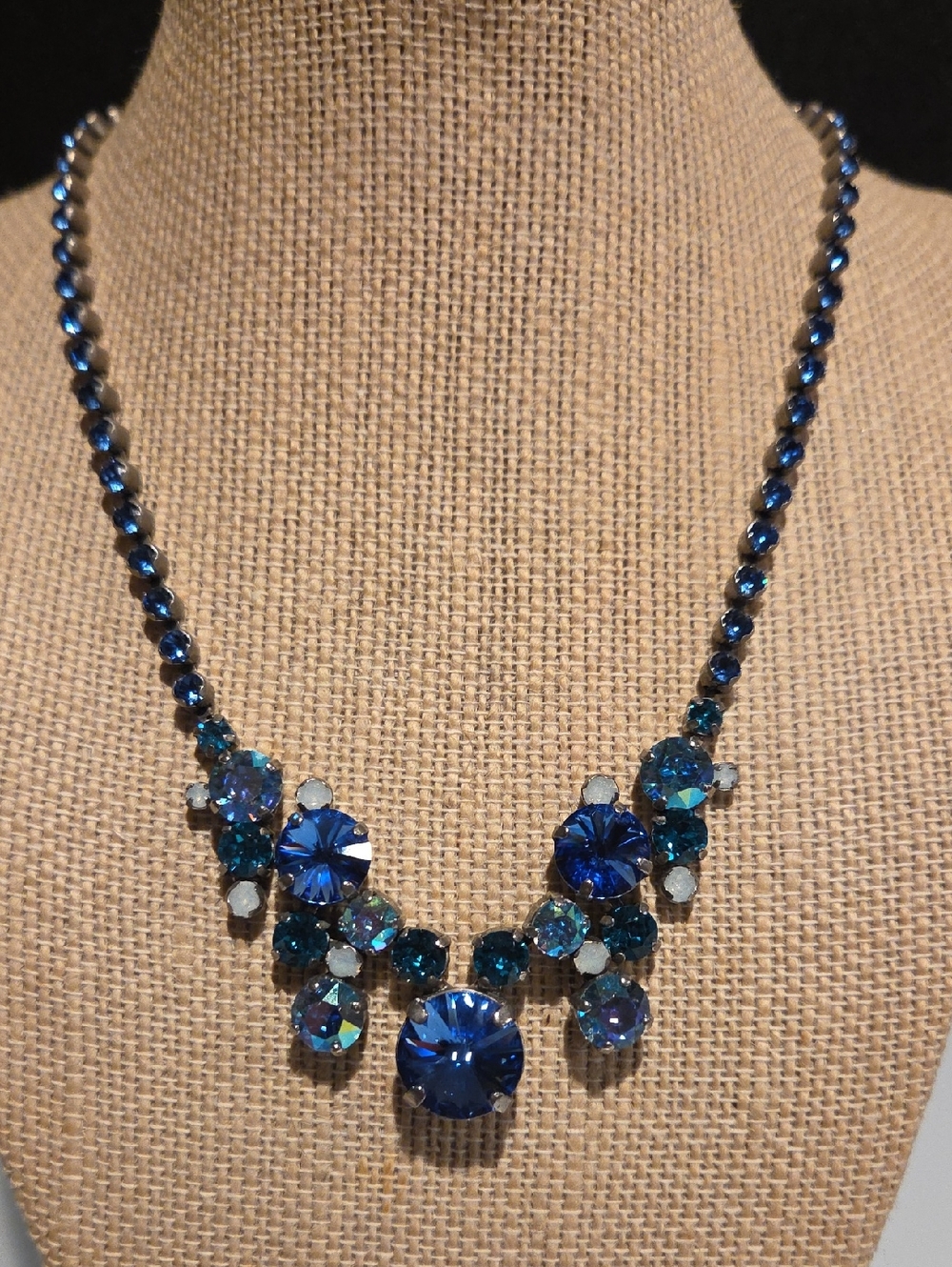 Sorrelli Blue Crystal Bib Necklace